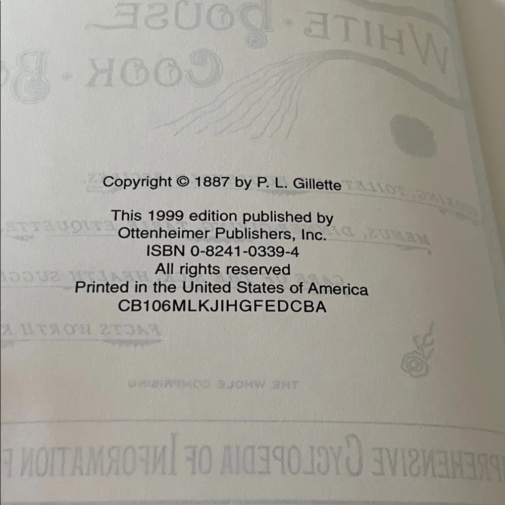 The Original White House Cookbook